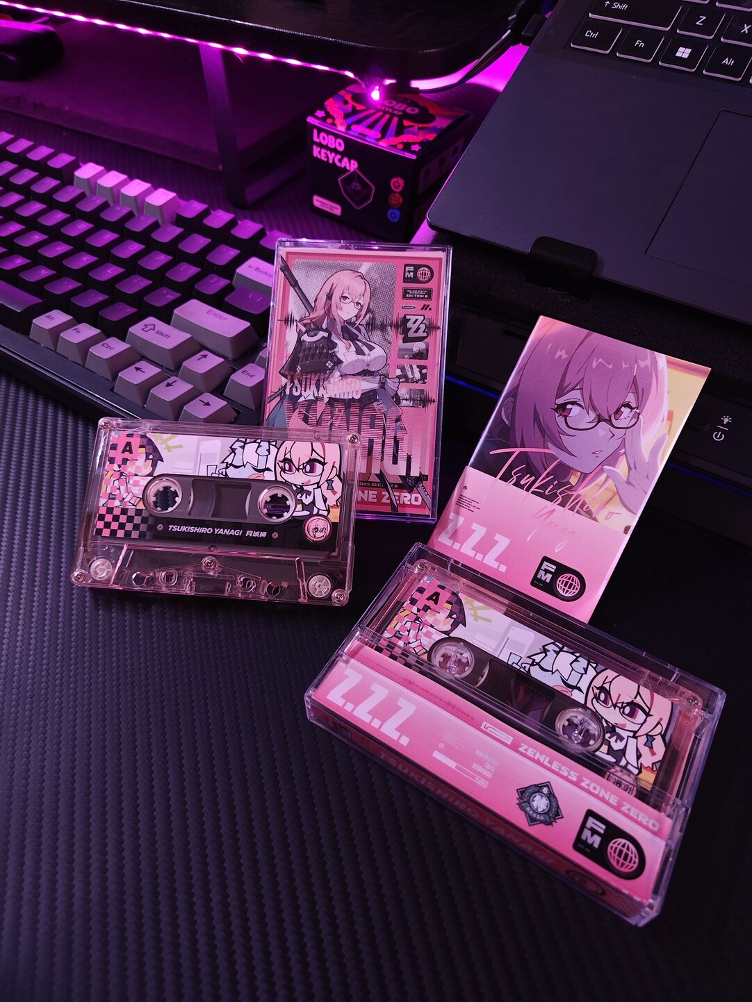 Zenless Zone Zero Tsukishiro Yanagi Fan Art Cassette Tape – H.S.O.S.6 - image 1