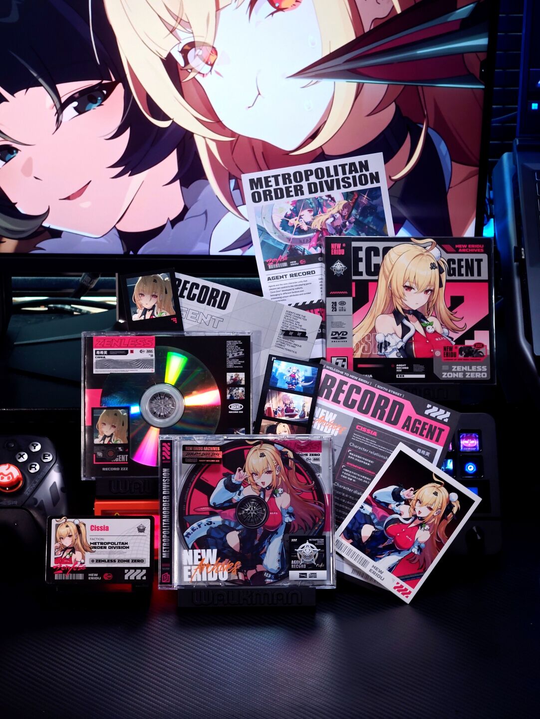 Zenless Zone Zero Cissia Agent Record CD/DVD Collectible Set – Metropolitan Order Division - image 1