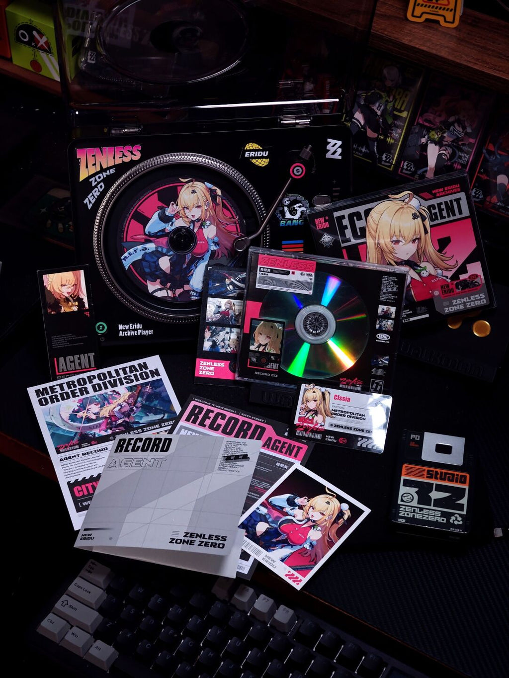 Zenless Zone Zero Cissia Agent Record CD/DVD Collectible Set – Metropolitan Order Division - image 2
