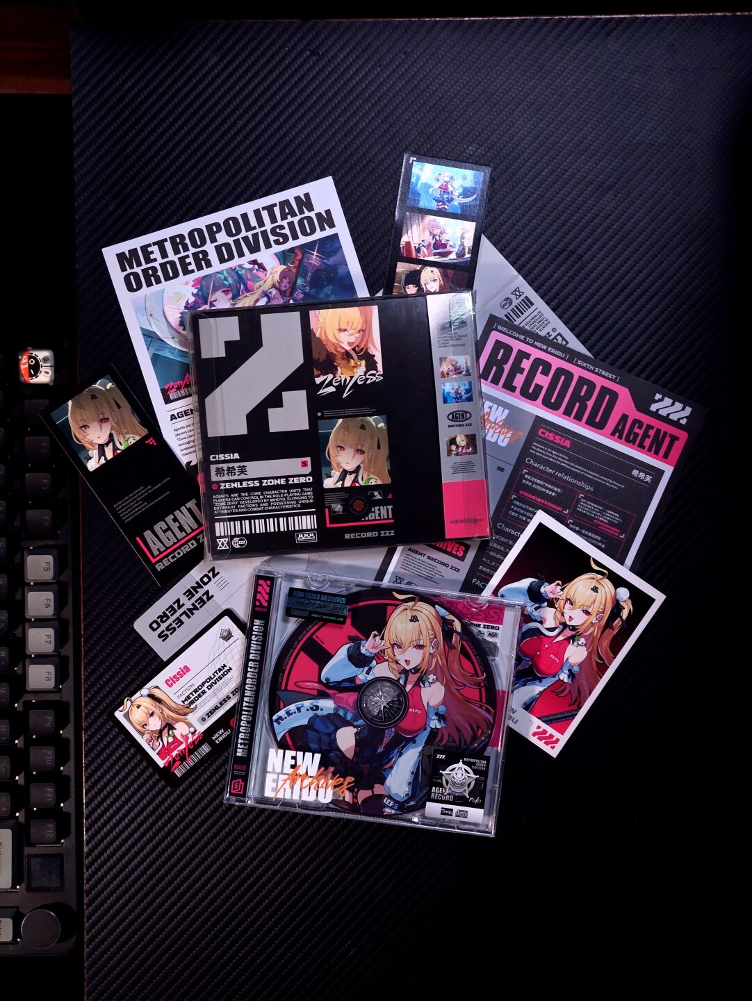 Zenless Zone Zero Cissia Agent Record CD/DVD Collectible Set – Metropolitan Order Division - image 5