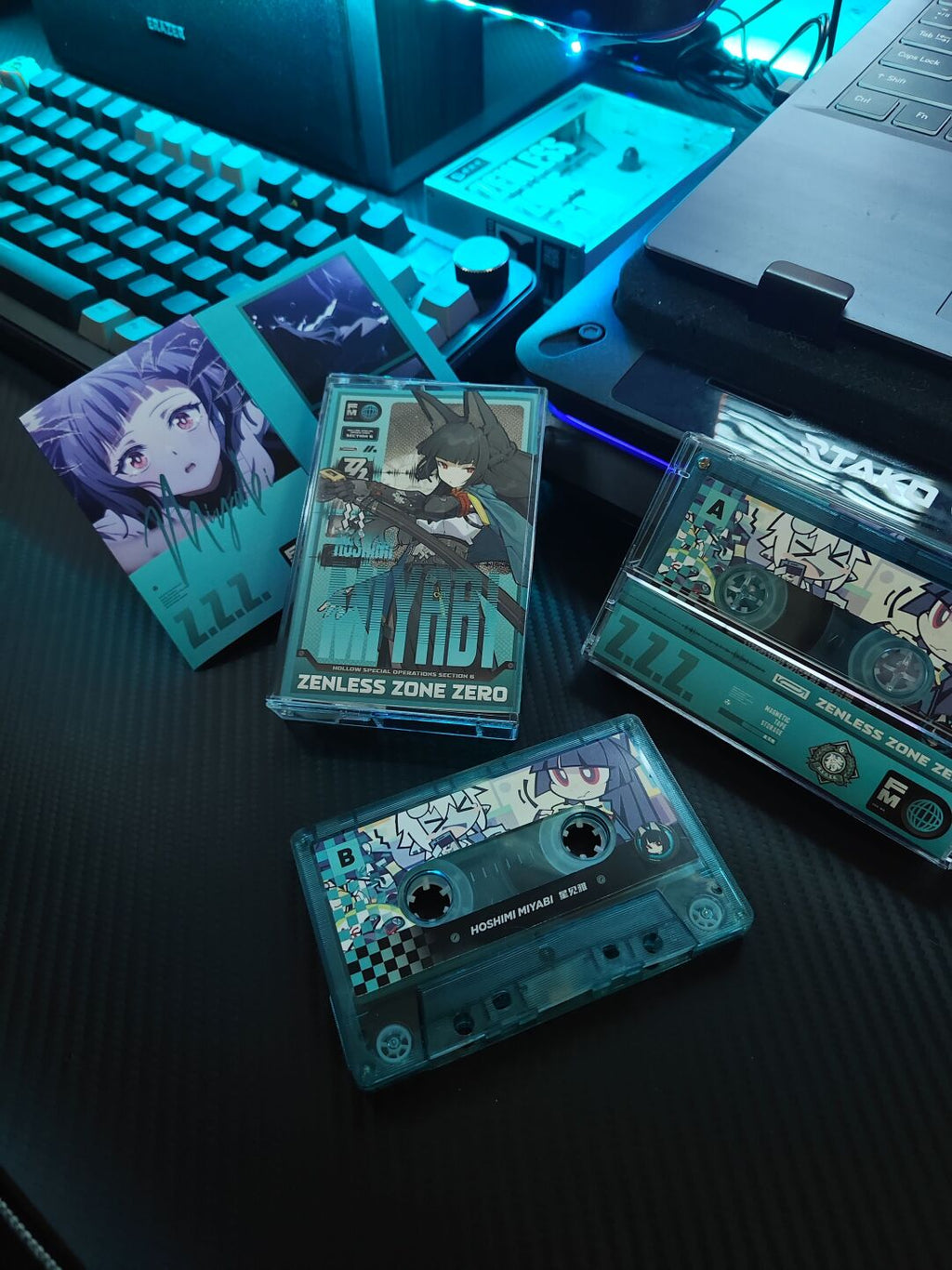 Zenless Zone Zero Hoshimi Miyabi Fan Art Cassette Tape – H.S.O.S.6 - image 1