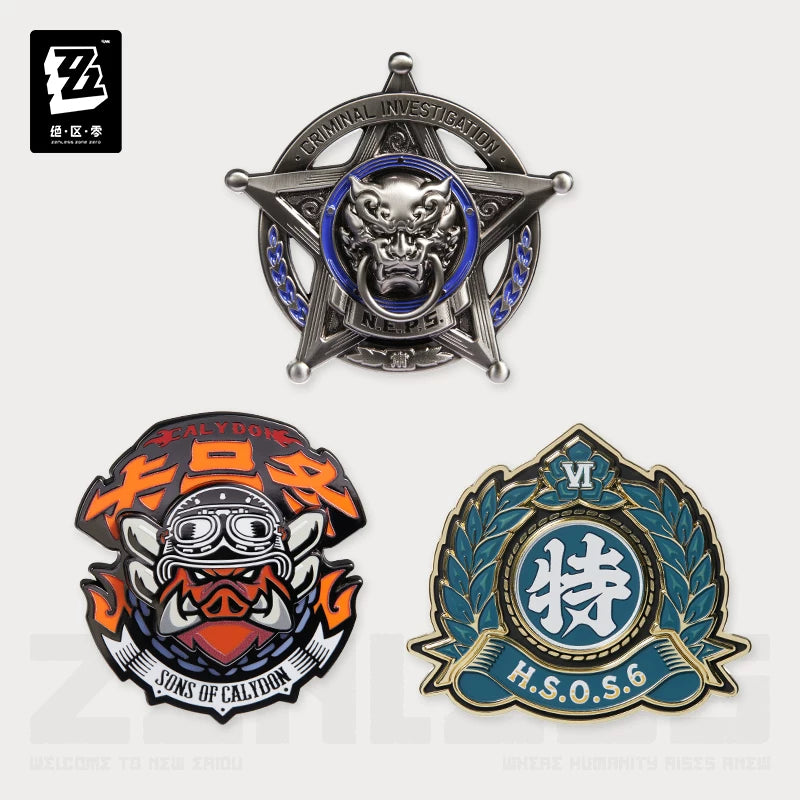 Zenless Zone Zero Official Faction Series Metal Badge Set Vol. 2 - image 1