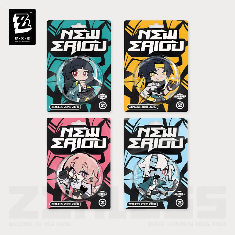 Zenless Zone Zero Official Lidu Series Chibi Tin Badge – H.S.O.S.6 - image 1