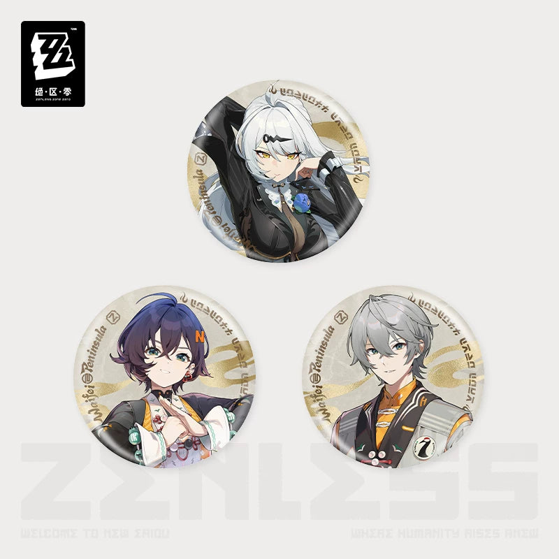 Zenless Zone Zero Official New Eridu Fashion Series Vol. 2 Tin Badge – Random Play - image 1