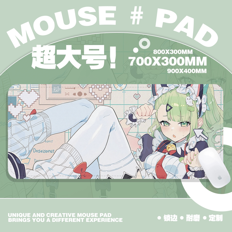 Zenless Zone Zero Angels of Delusion Fan Art Mouse Pad – Cat Maid Edition - image 1