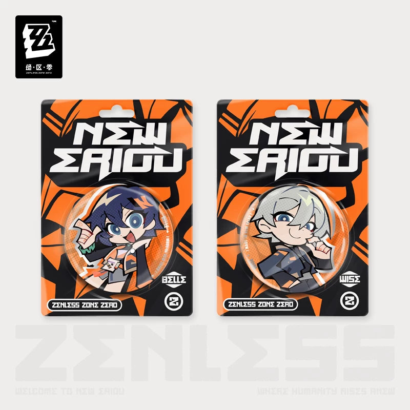 Zenless Zone Zero Official New Eridu Series Chibi Tin Badge – Random Play - image 1