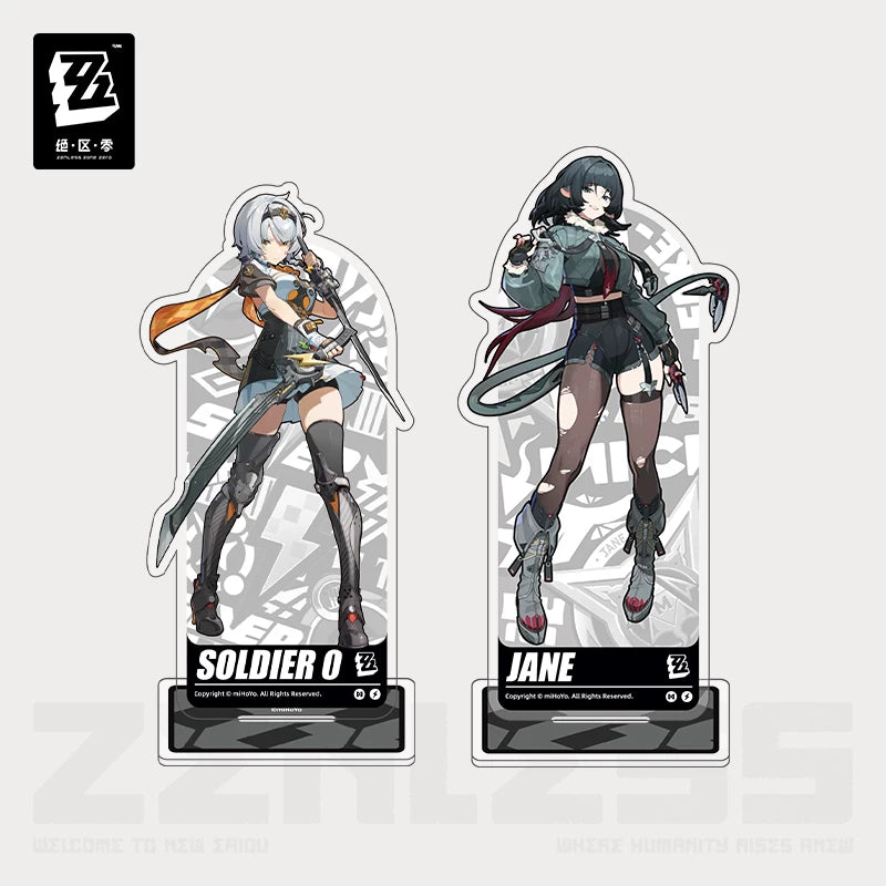 Zenless Zone Zero Official Portrait Series Acrylic Standee – Soldier 0 - Anby & Jane Doe - image 1