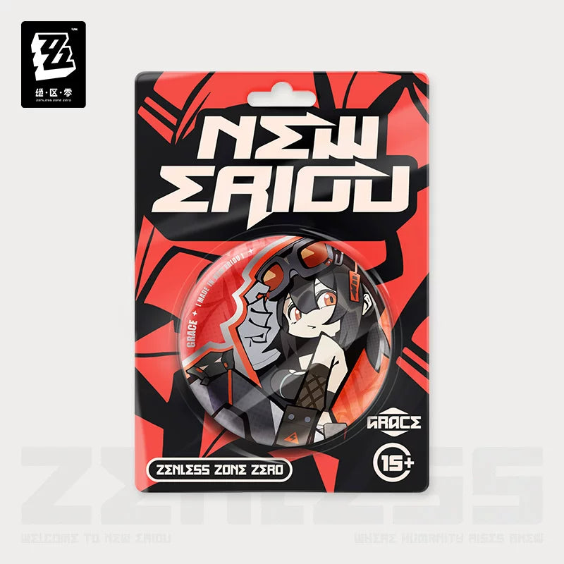 Zenless Zone Zero Official New Eridu Series Chibi Tin Badge – Belobog Heavy Industries - image 2
