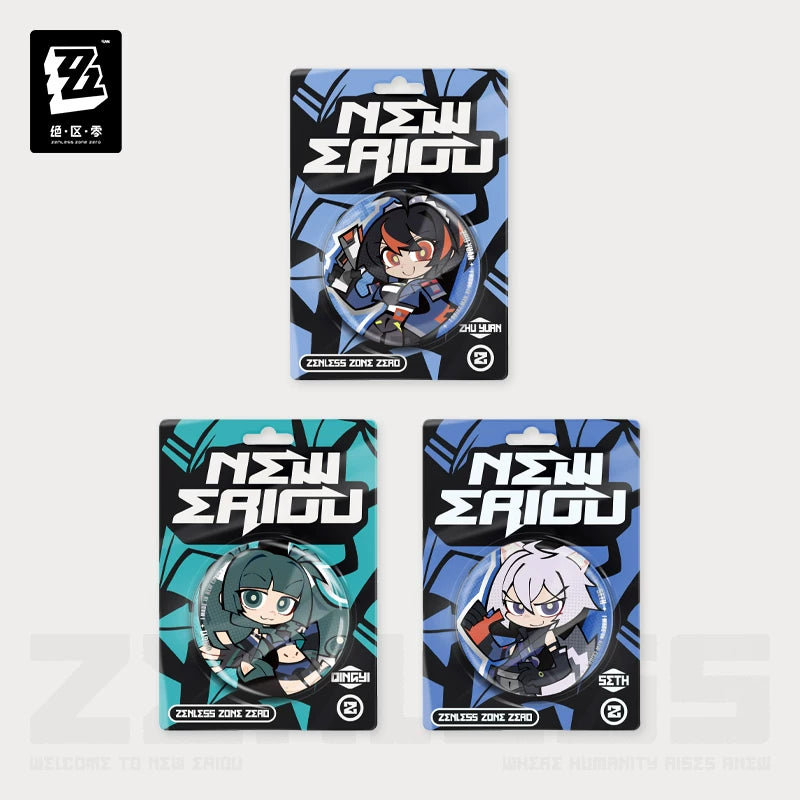 Zenless Zone Zero Official Lidu Series Chibi Tin Badge – CISR Team - image 1