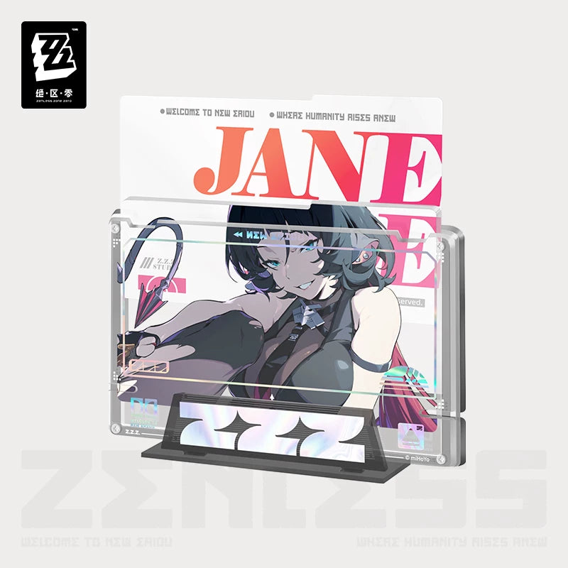Zenless Zone Zero Official Shadow Art Series Acrylic Display Insert Set – Soldier 0 - Anby & Jane Doe - image 3