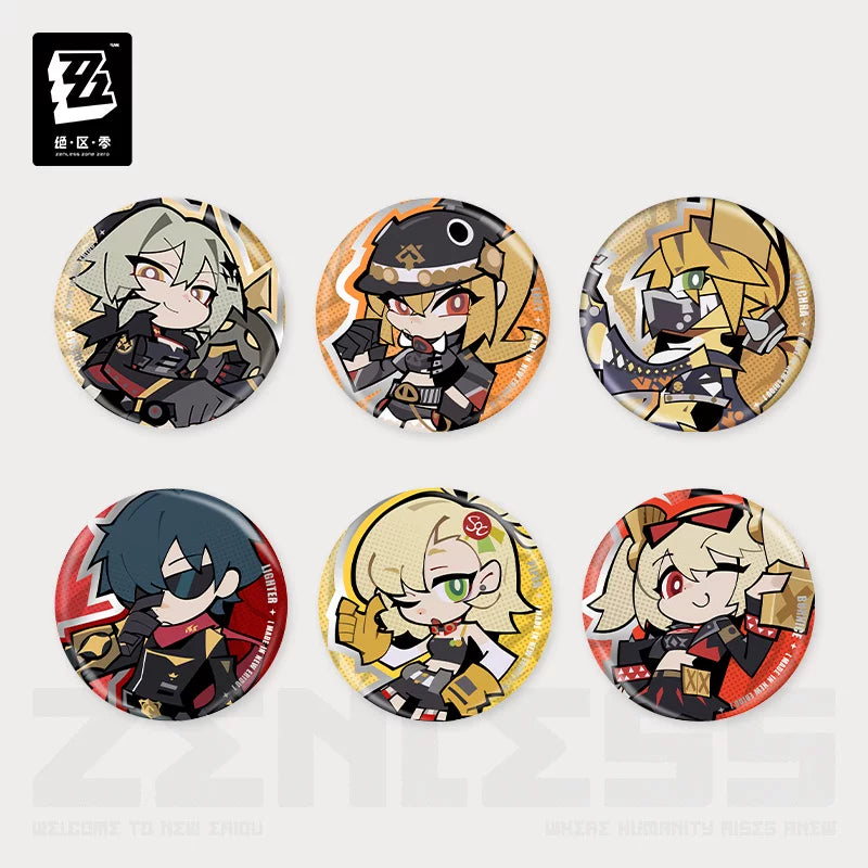Zenless Zone Zero Official Lidu Series Chibi Tin Badge – Sons of Calydon - image 2