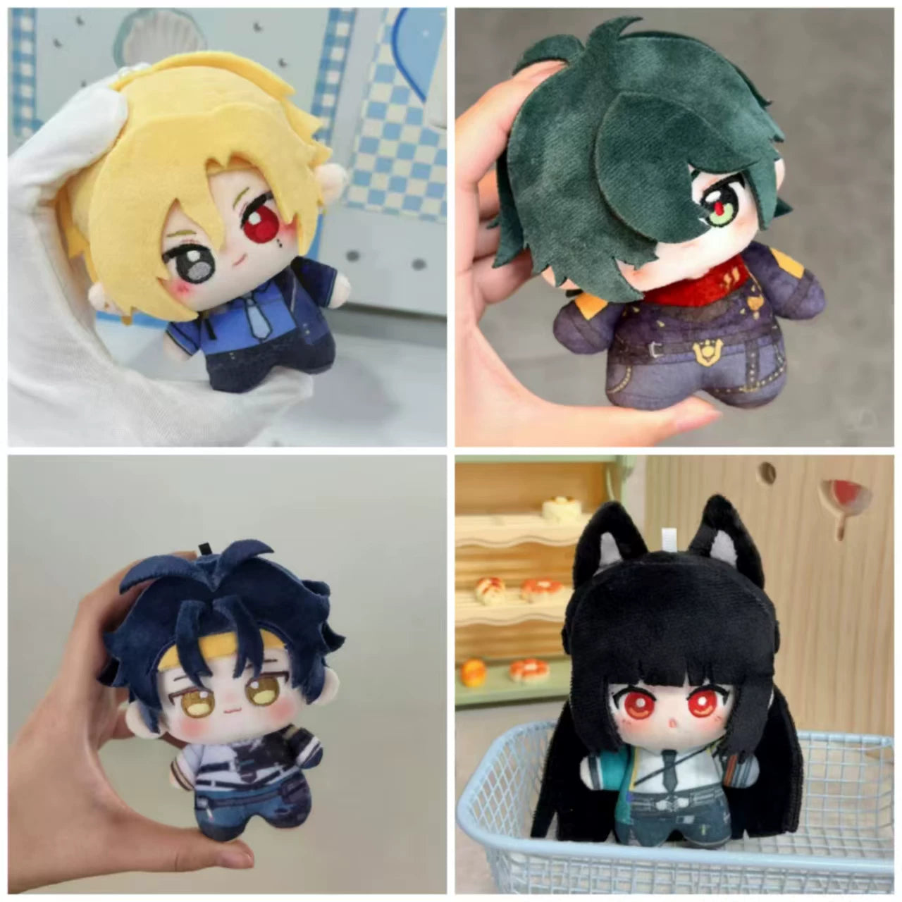 Zenless Zone Zero Fan Art Nunu Plush Keychain Collection – Hugo, Lighter, Asaba Harumasa & Hoshimi Miyabi - image 1