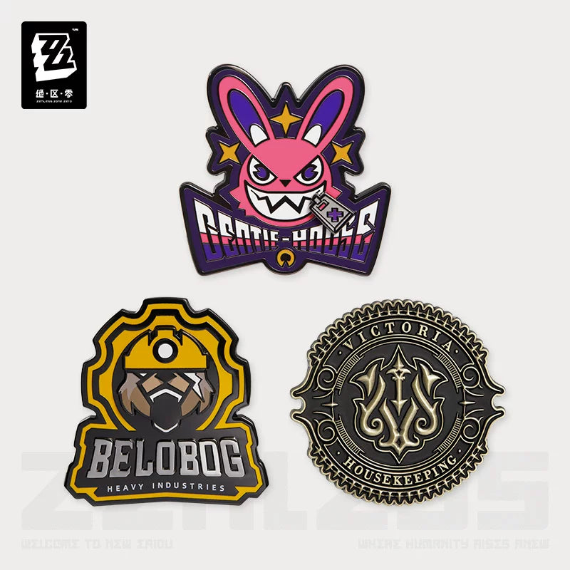 Zenless Zone Zero Official Faction Series Metal Badge Set Vol. 1 - image 1