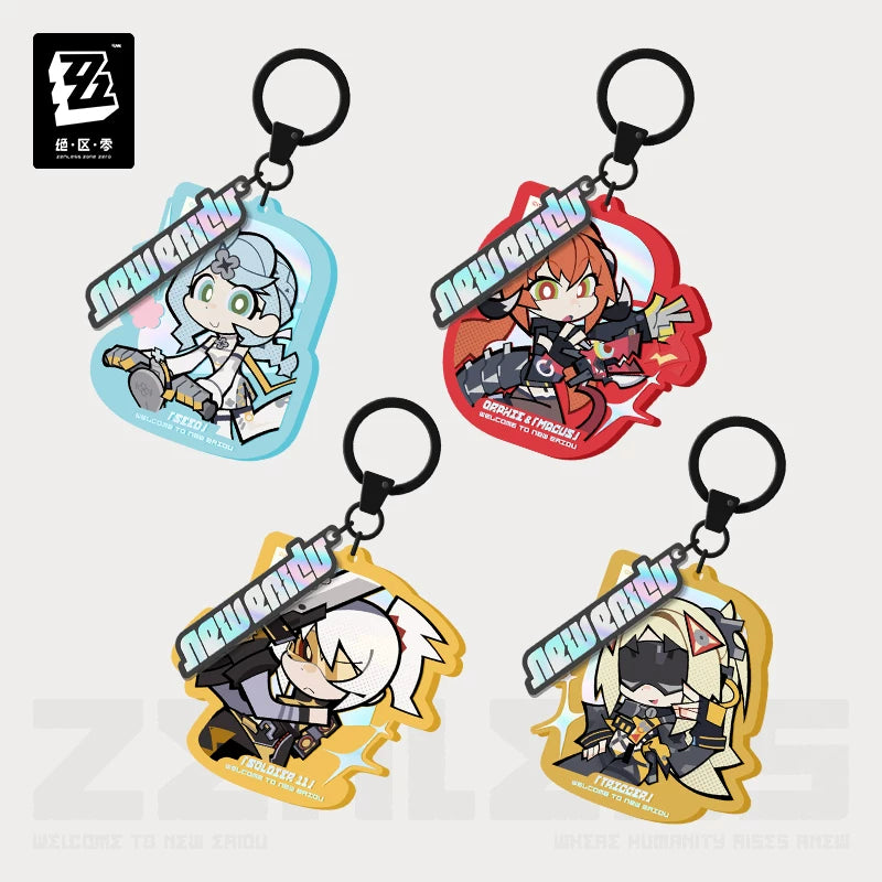 Zenless Zone Zero Official Lidu Series Chibi Acrylic Charm – Obol Squad - image 1