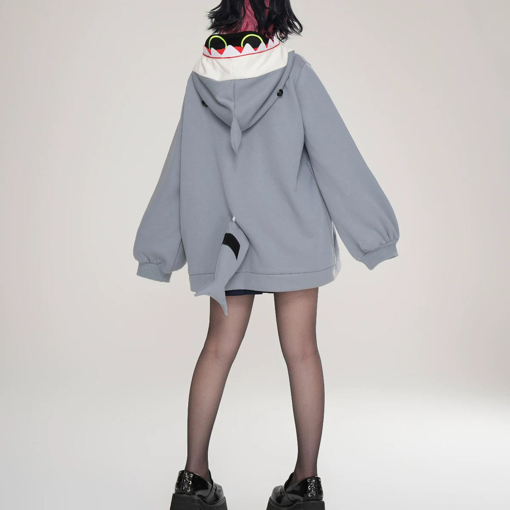 Zenless Zone Zero Sharkboo Fan Art Cosplay Hoodie – Bangboo - image 5