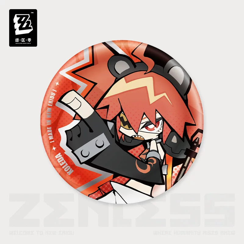 Zenless Zone Zero Official New Eridu Series Chibi Tin Badge – Belobog Heavy Industries - image 6