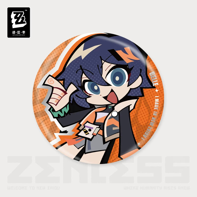 Zenless Zone Zero Official New Eridu Series Chibi Tin Badge – Random Play - image 5