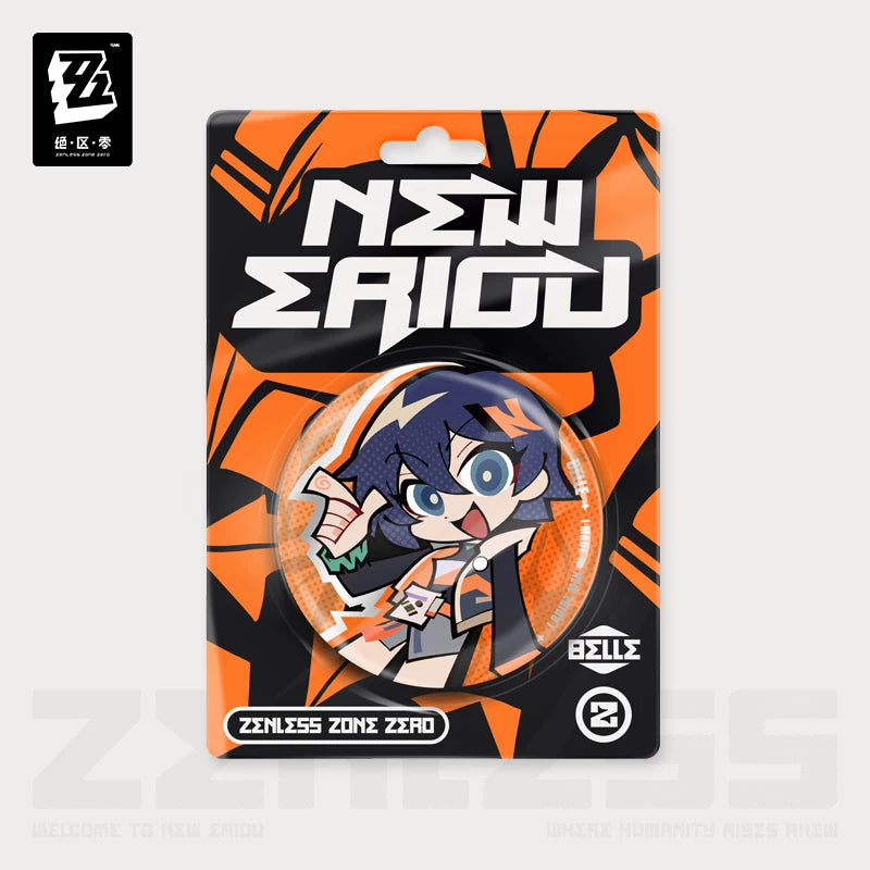 Zenless Zone Zero Official New Eridu Series Chibi Tin Badge – Random Play - image 3