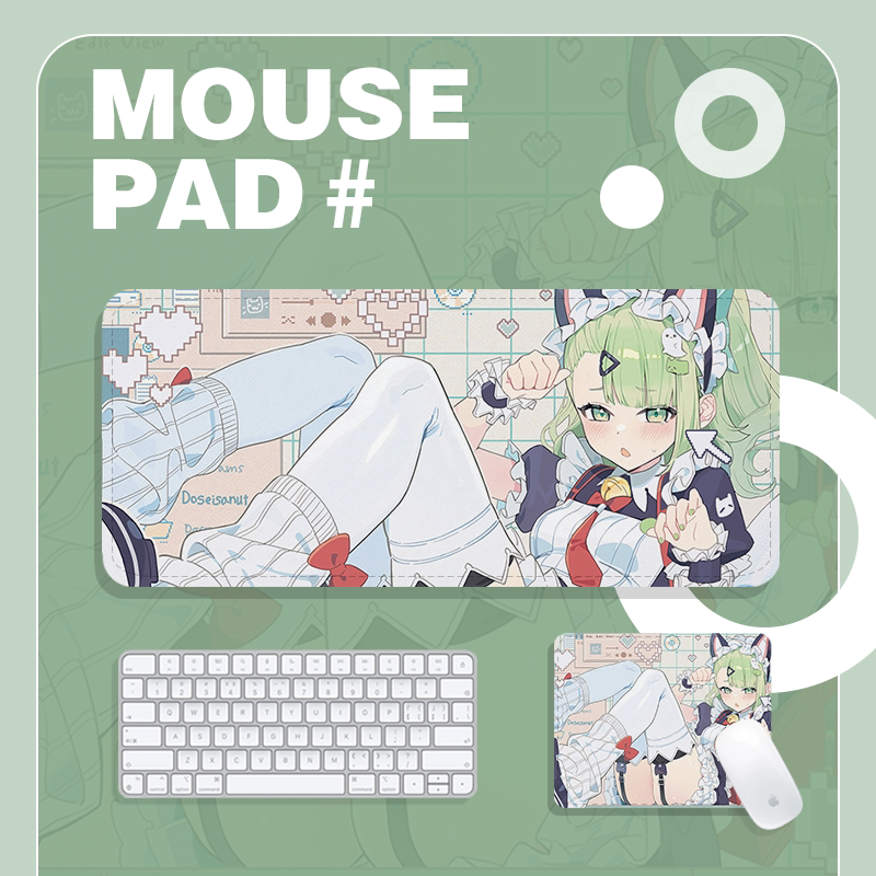 Zenless Zone Zero Angels of Delusion Fan Art Mouse Pad – Cat Maid Edition - image 2
