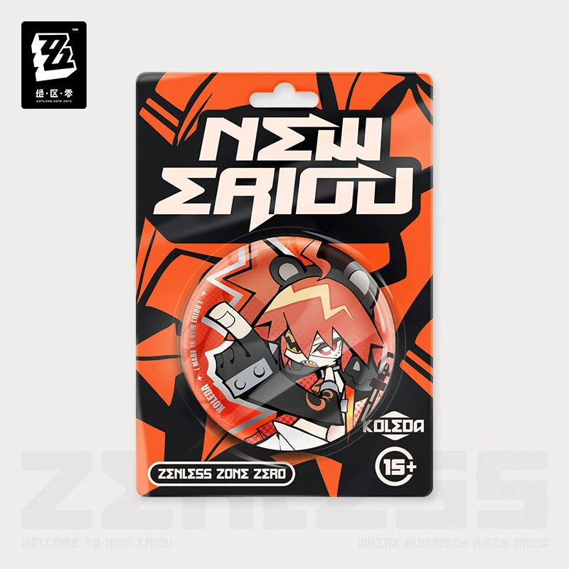 Zenless Zone Zero Official New Eridu Series Chibi Tin Badge – Belobog Heavy Industries - image 4