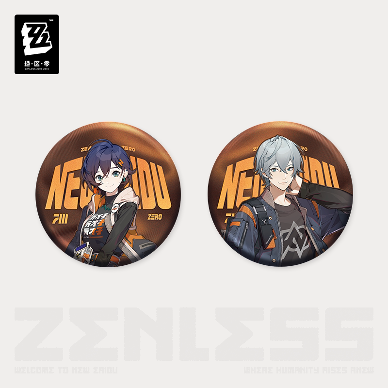 Zenless Zone Zero Official Portrait Series Tin Badge – Belle & Wise
