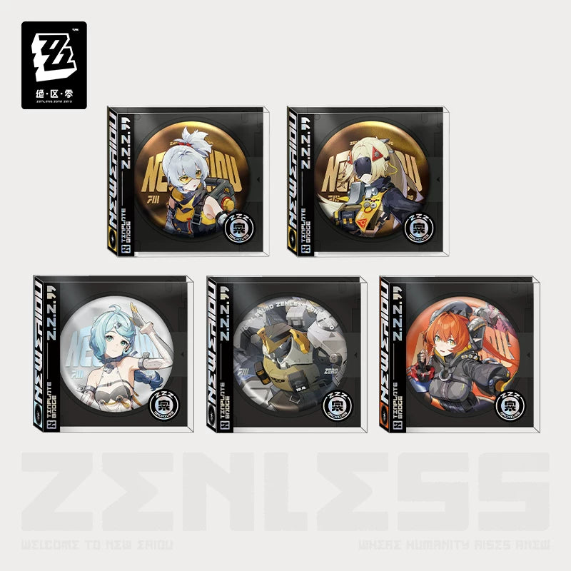 Zenless Zone Zero Official Portrait Series Tin Badge – Obol Squad - image 1