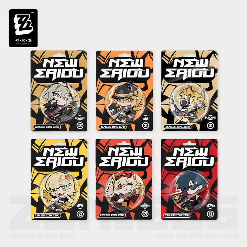 Zenless Zone Zero Official Lidu Series Chibi Tin Badge – Sons of Calydon - image 1