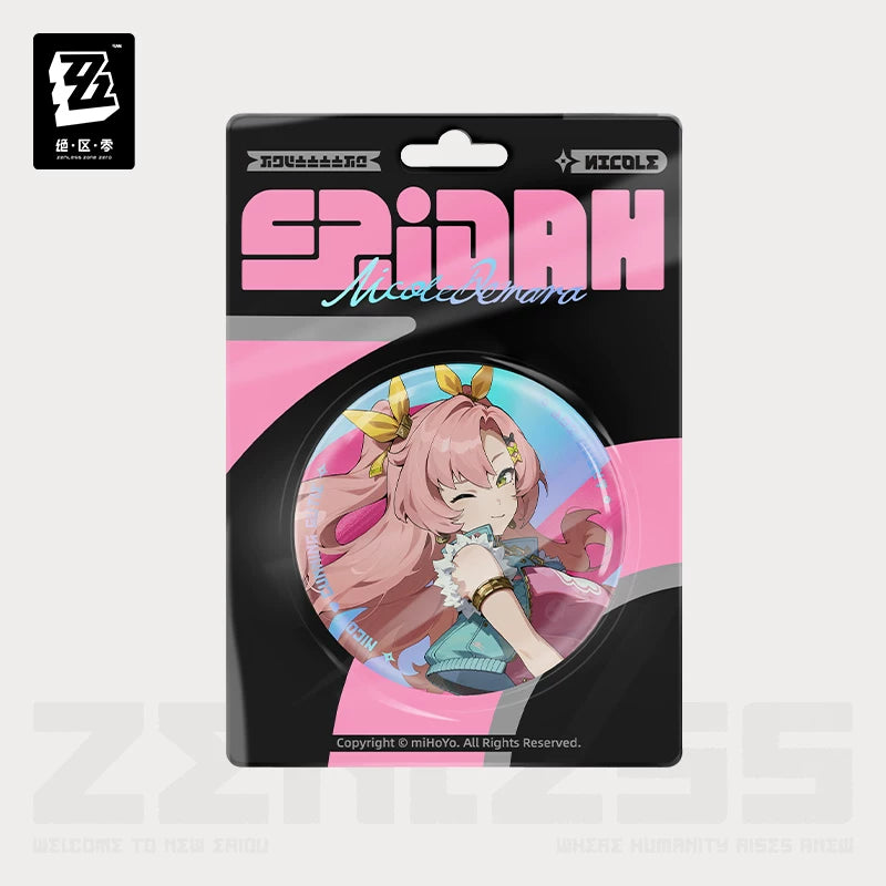 Zenless Zone Zero Official New Eridu Fashion Series Tin Badge – Astra Yao, Ellen Joe & Nicole Demara - image 5