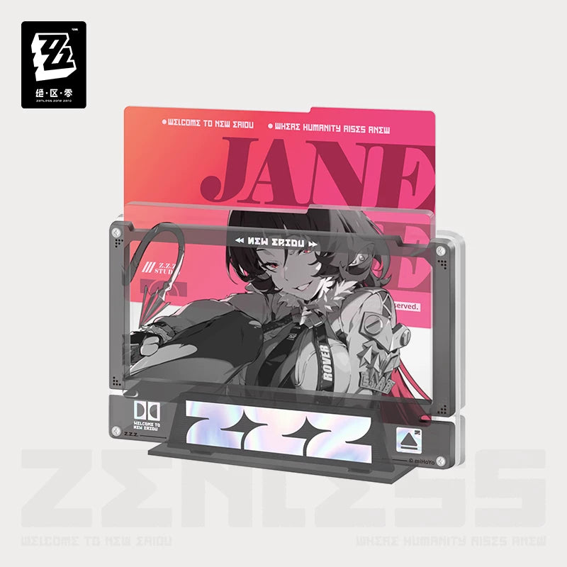 Zenless Zone Zero Official Shadow Art Series Acrylic Display Insert Set – Soldier 0 - Anby & Jane Doe - image 2
