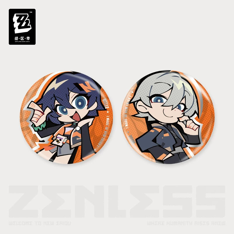 Zenless Zone Zero Official New Eridu Series Chibi Tin Badge – Random Play - image 2