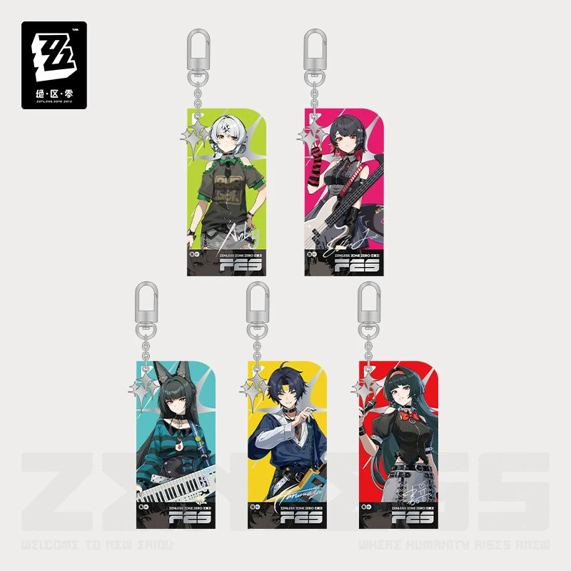 Zenless Zone Zero Official Amusement Series Acrylic Charm Collection – Anby Demara, Ellen Joe, Hoshimi Miyabi, Asaba Harumasa & Astra Yao - image 1
