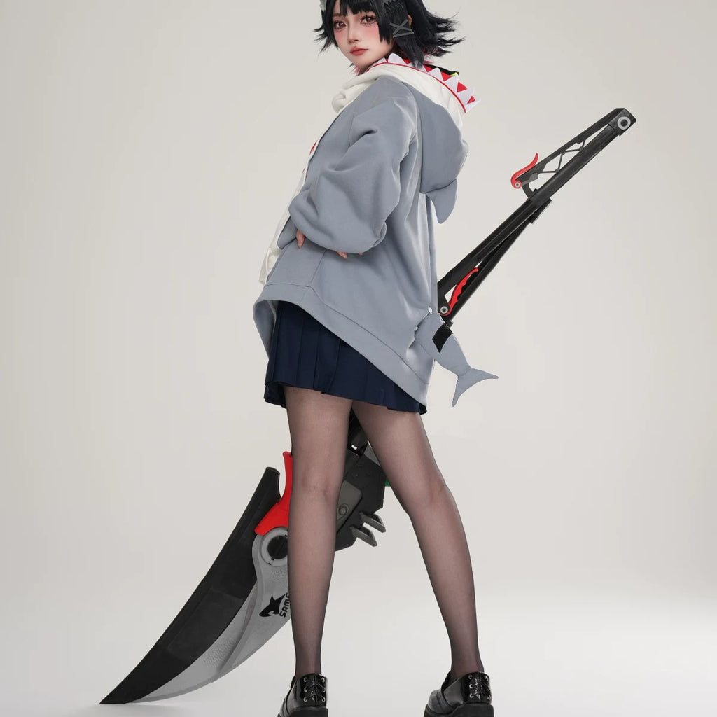Zenless Zone Zero Sharkboo Fan Art Cosplay Hoodie – Bangboo - image 3
