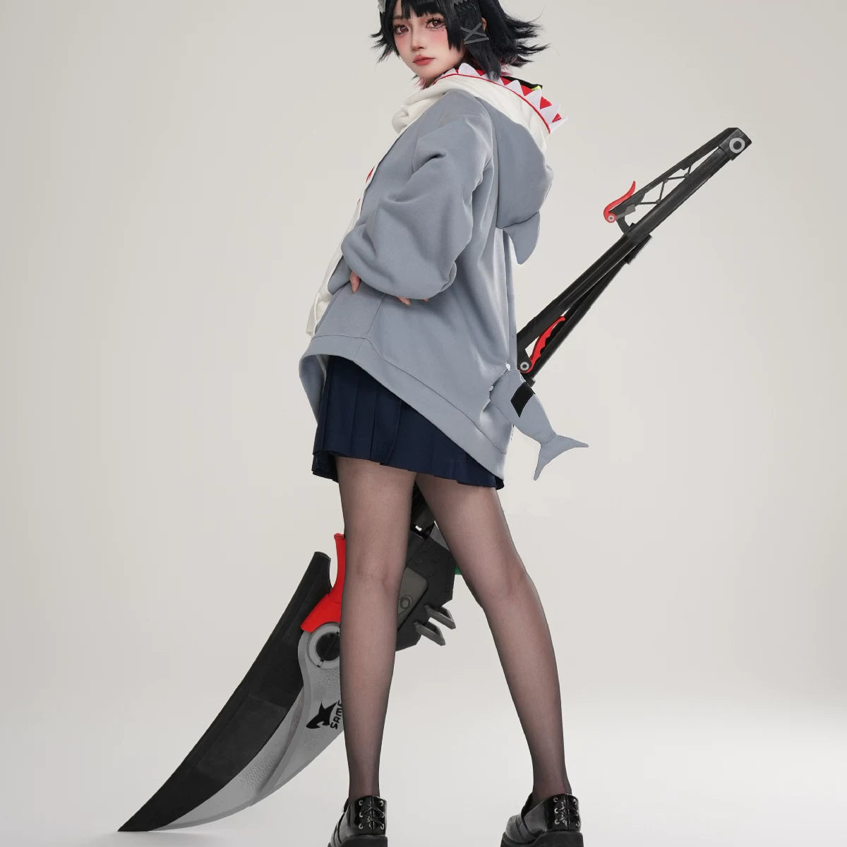 Zenless Zone Zero Sharkboo Fan Art Cosplay Hoodie – Bangboo - image 3