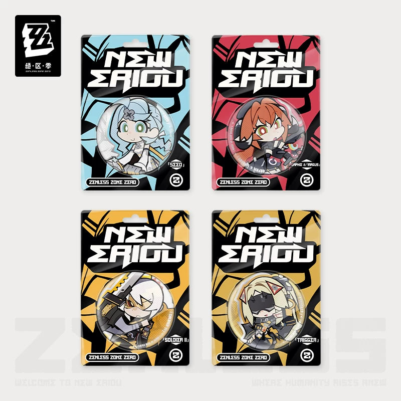 Zenless Zone Zero Official Lidu Series Chibi Tin Badge – Obol Squad - image 1