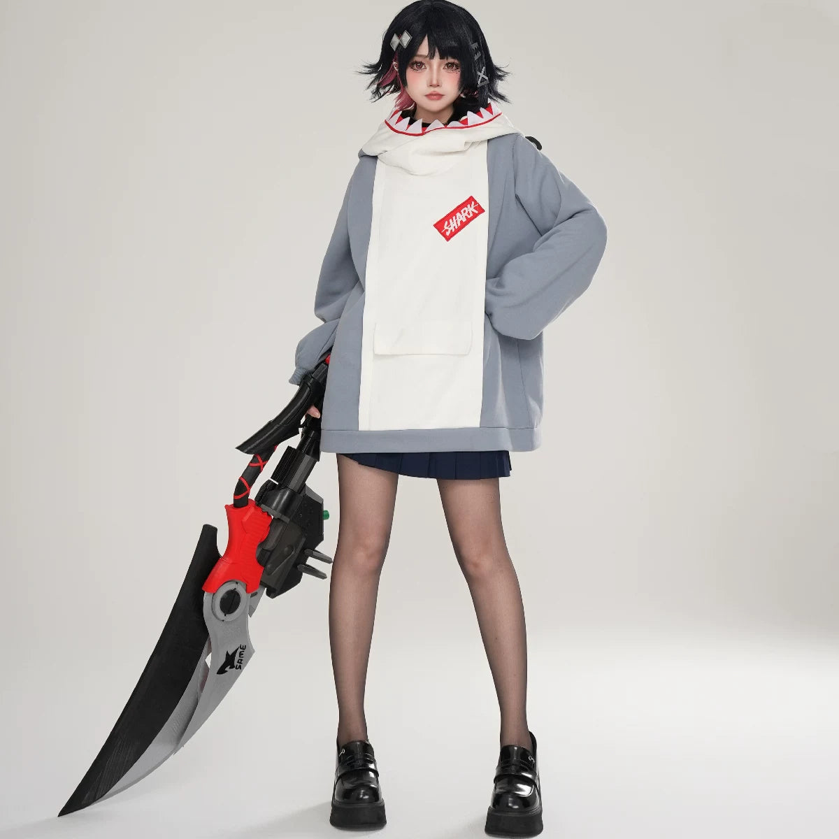 Zenless Zone Zero Sharkboo Fan Art Cosplay Hoodie – Bangboo - image 2