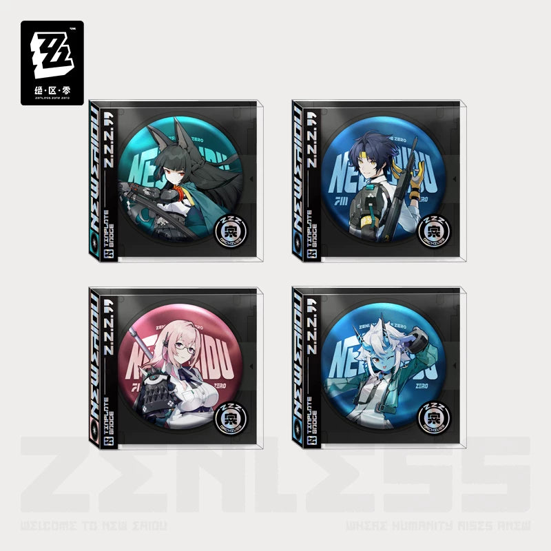 Zenless Zone Zero Official Portrait Series Tin Badge – H.S.O.S.6 - image 1